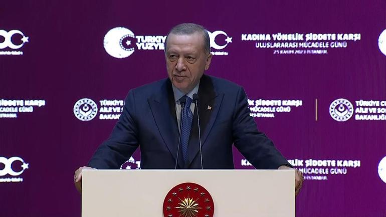 Son dakika... Cumhurbaşkanı Erdoğan: Kadına yönelik şiddet kabul edilemez