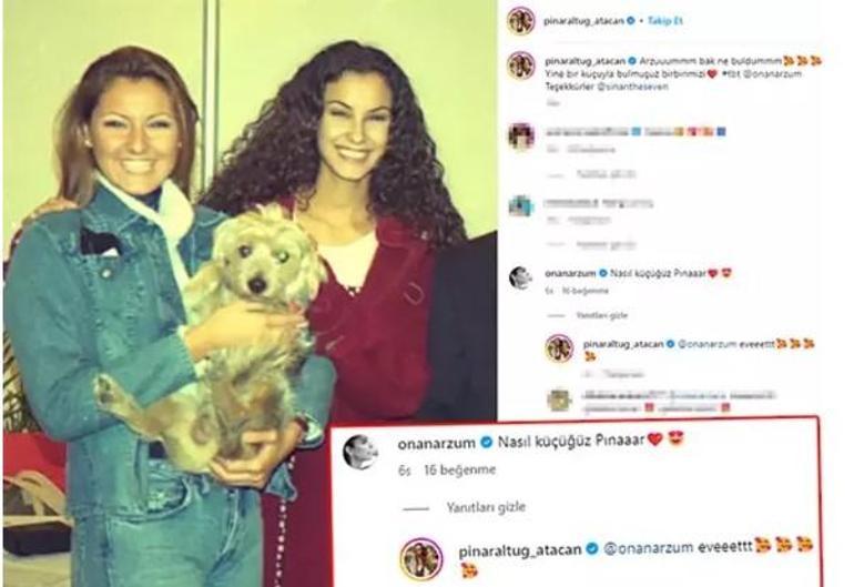 Pınar Altuğ ve Arzum Onanın nostaljik paylaşımı sosyal medyayı salladı