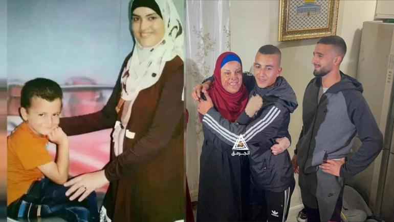 Filistinli kadın mahkum artık serbest: Oğlu ve akrabalarına böyle kavuştu