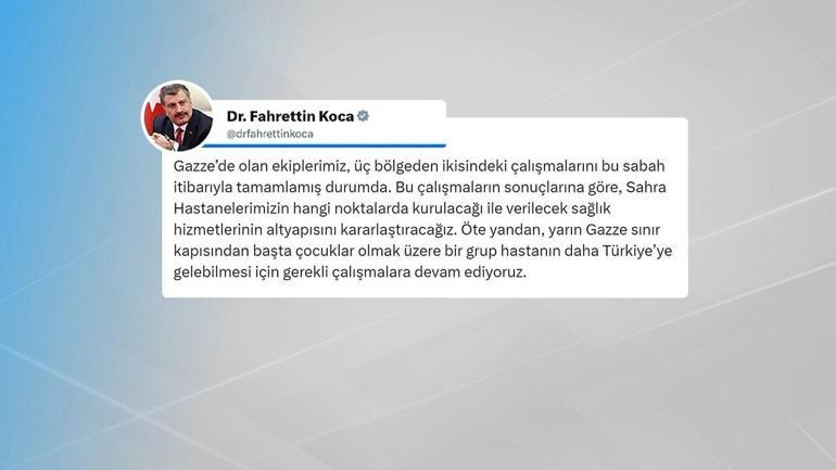 Türk heyet Gazze’de… Sahra hastanesi kurulacak