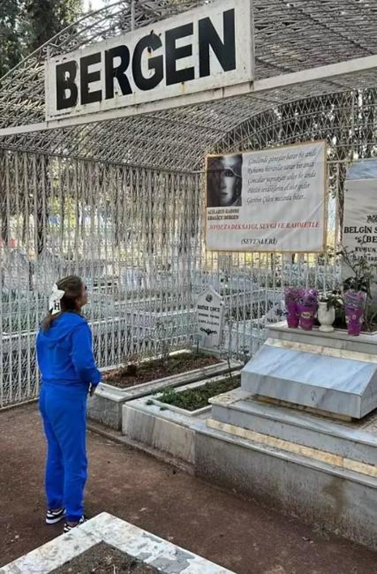 Demet Akalın, Bergenin mezarını ziyaret etti
