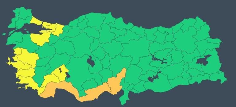 14 ile sarı ve turuncu kodlu uyarı 8 Aralık hava durumu: Bugün hava nasıl olacak