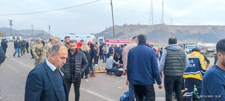 Şırnak’ta minibüsler çarpıştı: 16 yaralı
