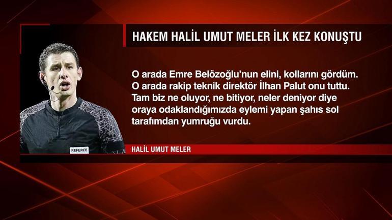 Hakem Meler, Emre Belözoğlunu provokasyonla suçladı