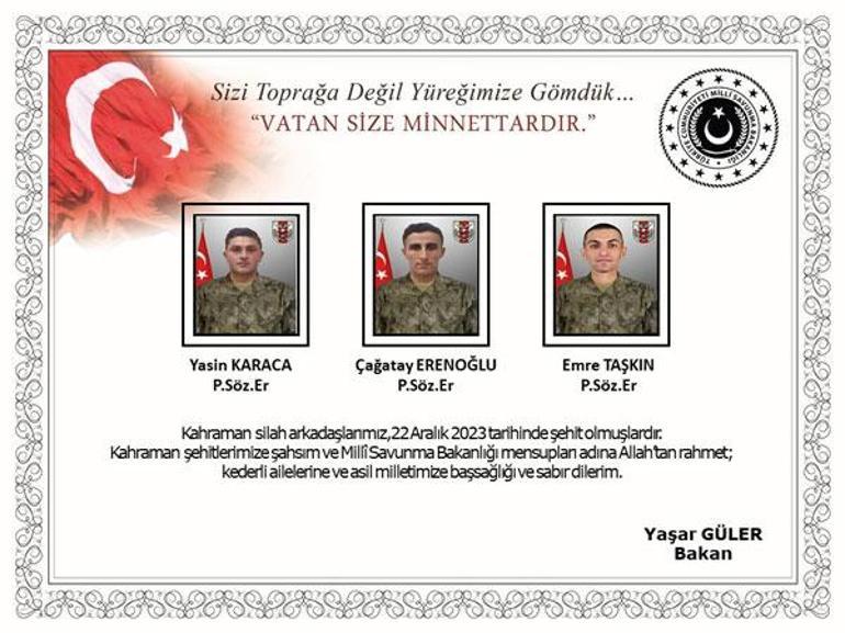 Son dakika haberi: Irakın kuzeyinde 6 asker şehit oldu