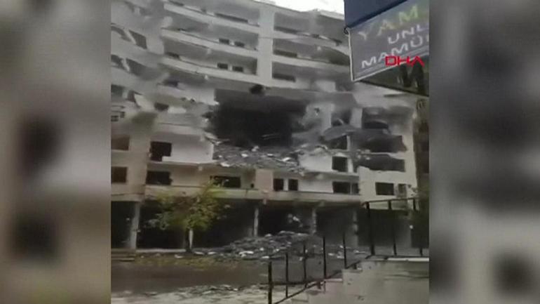 Son anda kurtuldu Tam da o an yaşananlar kamerada