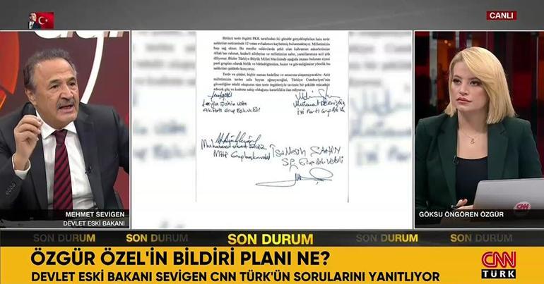 Mehmet Sevigenden CHPye bildiri tepkisi: Önce imzala sonra hesap sor