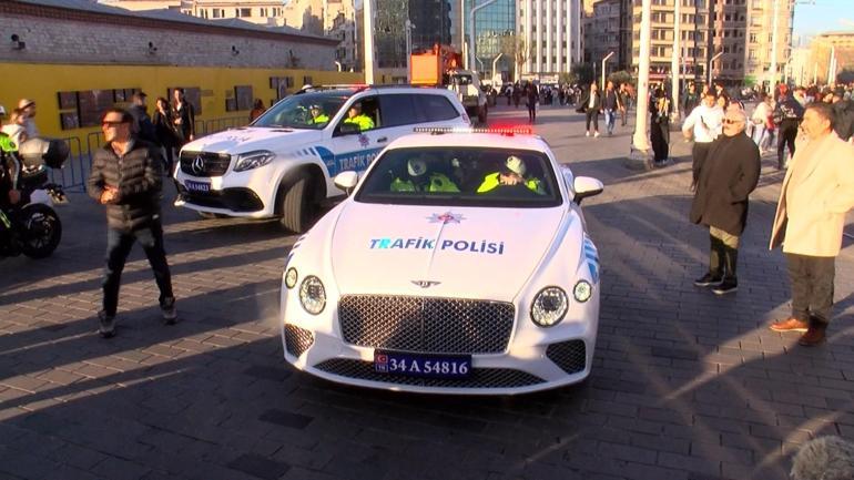 Yoğun ilgi gördü: Trafik polisinden en lüks devriye