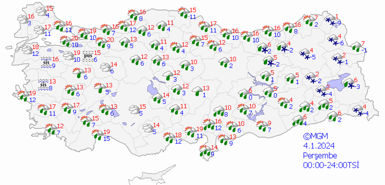 Bugünden itibaren dikkat 4 Ocak hava durumu: Bugün hava nasıl olacak