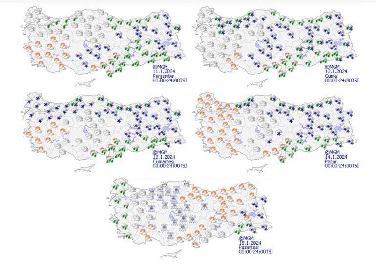 Yarın başlıyor, dikkat Bugün hava nasıl olacak 11 Ocak hava durumu