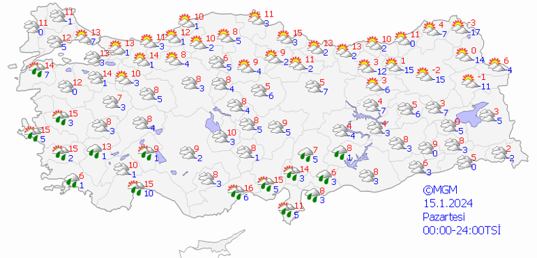 Yarına dikkat 15 Ocak hava durumu: Bugün hava nasıl olacak