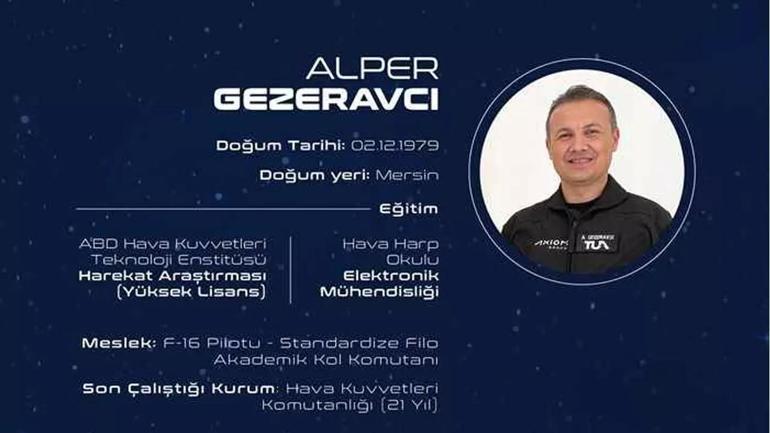 Alper Gezeravcı uzaya ne zaman, saat kaçta gidecek Uzaya fırlatma töreni saati