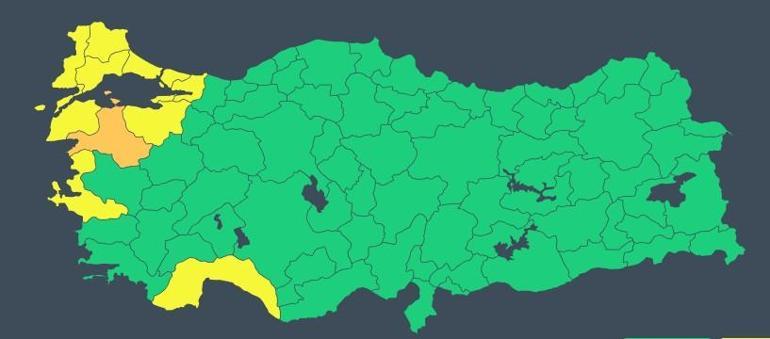 1 il için turuncu, 8 il için sarı uyarı Bugün (19 Ocak) hava nasıl olacak