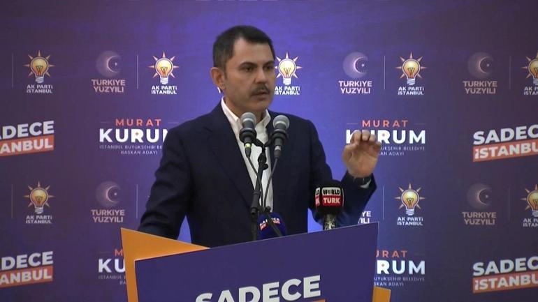 Murat Kurum: İBB yönetimi yarı zamanlı çalışıyor