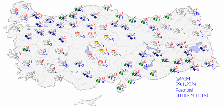 İstanbul’da hava sıcaklığı düştü, kar başladı 29 Ocak 2024 hava durumu