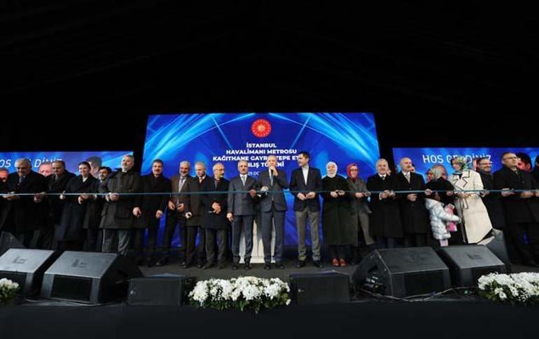 Kağıthane-Gayrettepe metrosu açıldı: Cumhurbaşkanı Erdoğandan açıklamalar