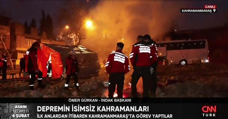 Depremin isimsiz kahramanları... İlk andan itibaren Kahramanmaraşta görev yaptılar