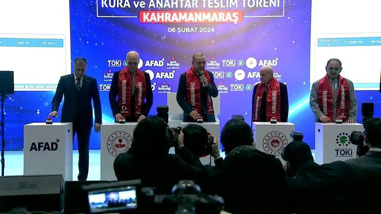 Cumhurbaşkanı Erdoğan Kahramanmaraşta: Amacımız yıl sonuna kadar 200 bin konut yapmak