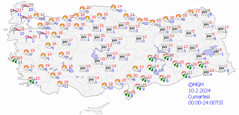 O illere sağanak yağış uyarısı 10 Şubat hava durumu: Bugün hava nasıl olacak