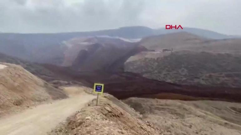 Son dakika... Erzincanda altın madeninde toprak kayması