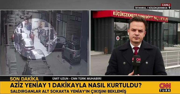 Yeni görüntü: Aziz Yeniay 1 dakika ile nasıl kurtuldu Saldırgan çıkış anını beklemiş