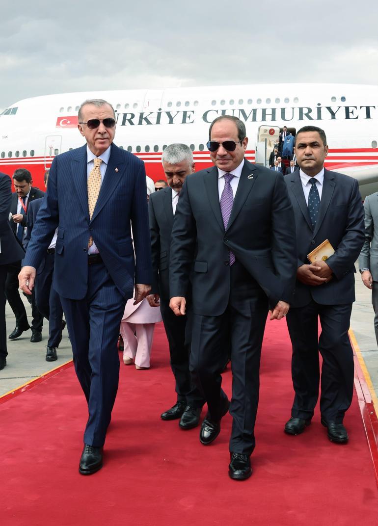 12 yıl sonra Mısır ziyareti: Erdoğan ve Sisiden açıklamalar