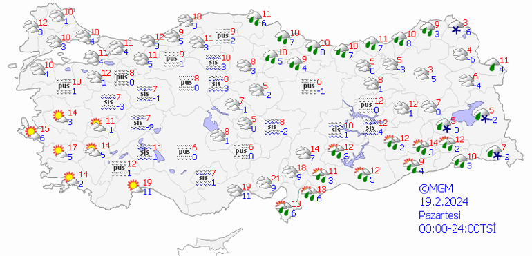 O ile sel uyarısı 19 Şubat hava durumu: Bugün hava nasıl olacak