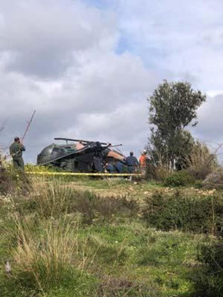 SON DAKİKA: İzmirde askeri helikopter araziye zorunlu iniş yaptı