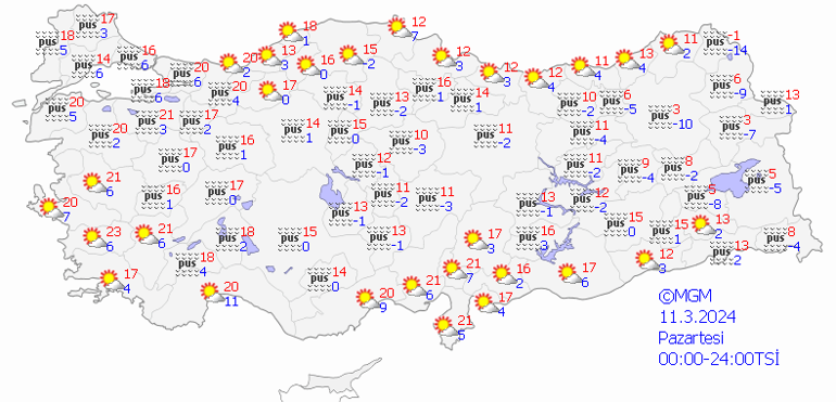 11 Mart hava durumu: Marmarada sis ve pus etkili olacak