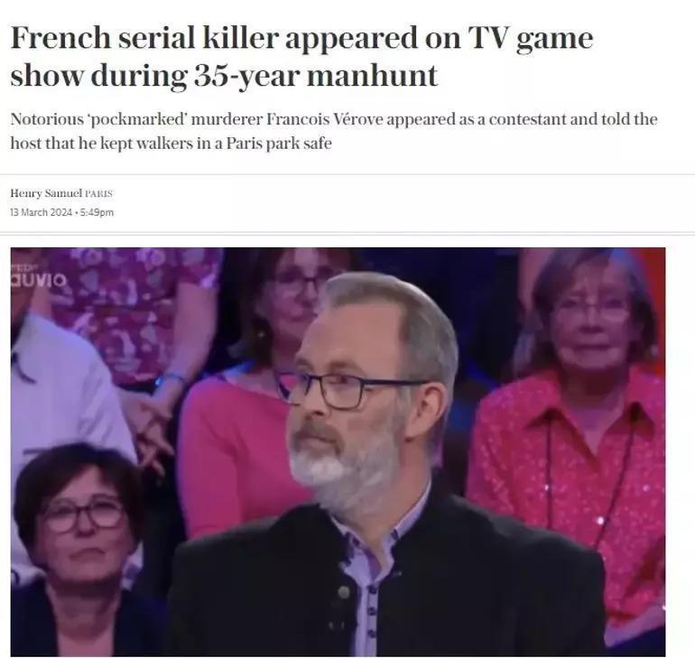 Fransanın konuştuğu olay: Seri katil, yarışma programına katılmış