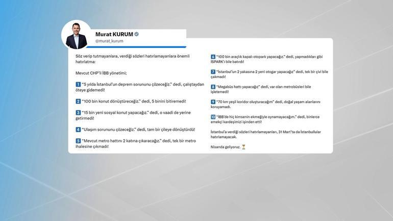 Kurumdan İmamoğluna vaat tepkisi