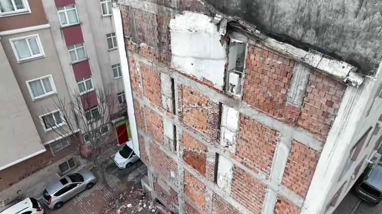 Bina yıkıldı, dairenin duvarı olmadığı ortaya çıktı