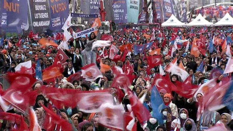AK Partinin büyük Ankara mitingi Cumhurbaşkanı Erdoğandan açıklamalar