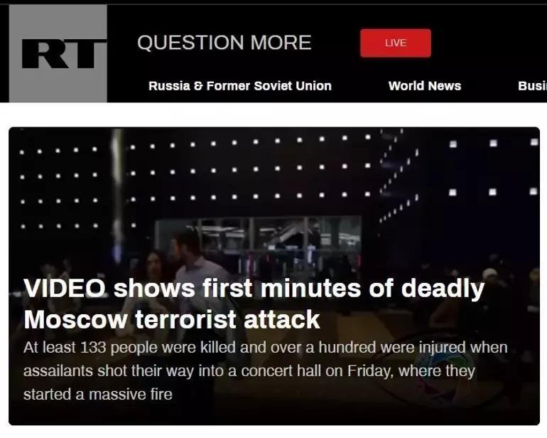 Moskovadaki terör saldırısından kan donduran yeni görüntüler