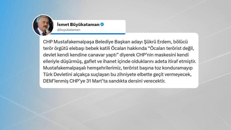 CHP adayının Öcalan hain değildi sözüne soruşturma