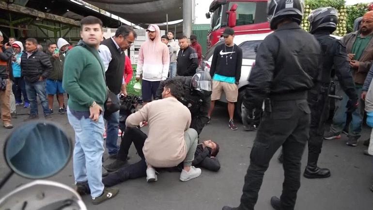 Şilide film gibi polisten kaçma teşebbüsü