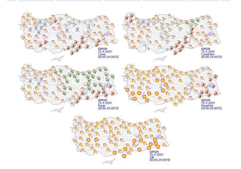 Bugün hava nasıl olacak 12 Nisan 2024 hava durumu