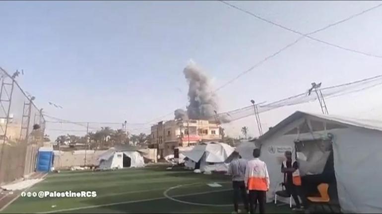 Gazzede saldırı anı kameralarda
