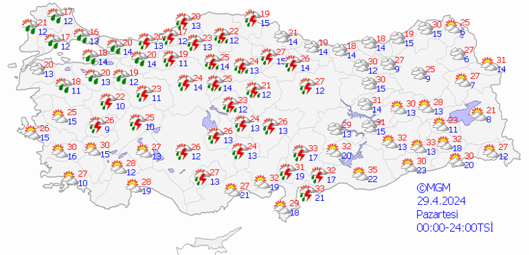 Şimdi de çamur yağmuru 29 Nisan hava durumu: Bugün hava nasıl olacak