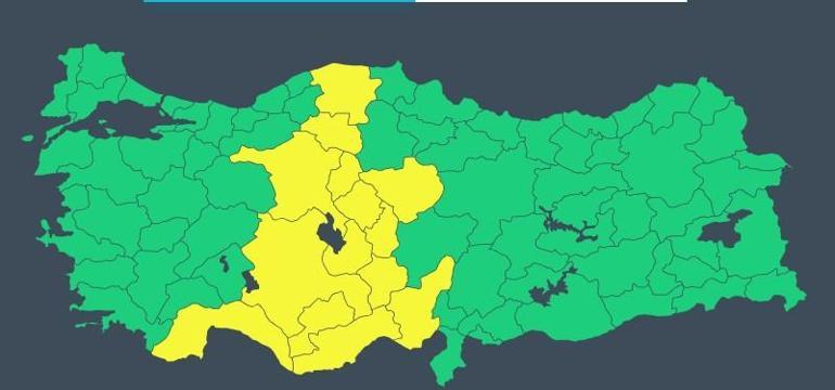 14 il için sarı alarm 30 Nisan hava durumu: Bugün hava nasıl olacak