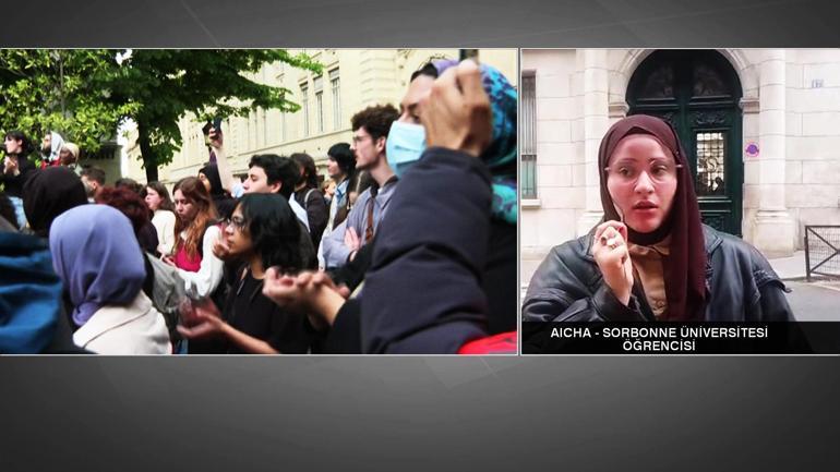 Protestocu üniversiteliler CNN TÜRKe konuştu: Öğrenciler Fransız üniversitesini neden işgal etti