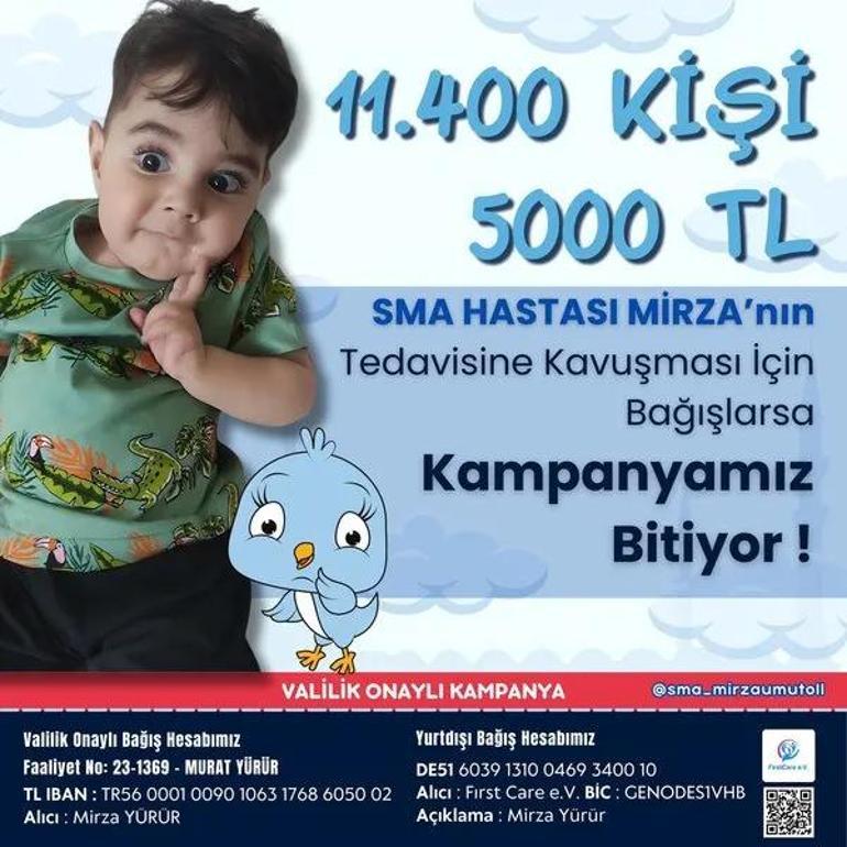 Mirza Bebek yaşasın Evladımın acı çekmesini istemiyorum