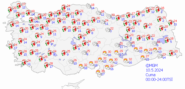 Meteorolojiden toz taşınımı uyarısı Bugün (10 Mayıs) hava nasıl olacak