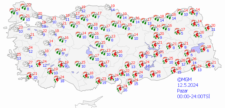 Kuvvetli yağışlara dikkat 12 Mayıs hava durumu: Bugün hava nasıl olacak