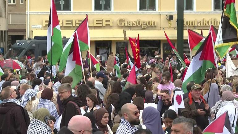 İsveçlilerden Eurovision’da İsrail protestosu