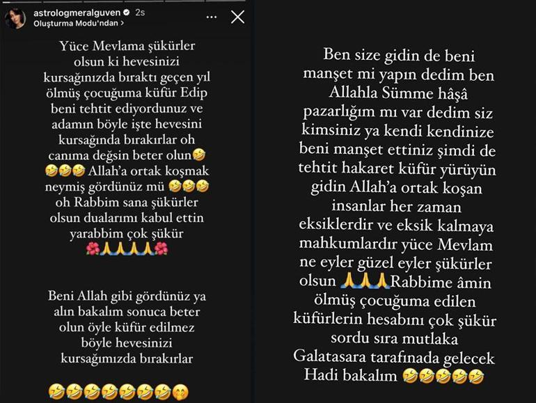 Fenerbahçe şampiyon olur öngörüsü tutmayan Astrolog Meral Güvenden  eleştiriler sonrası ağır sözler