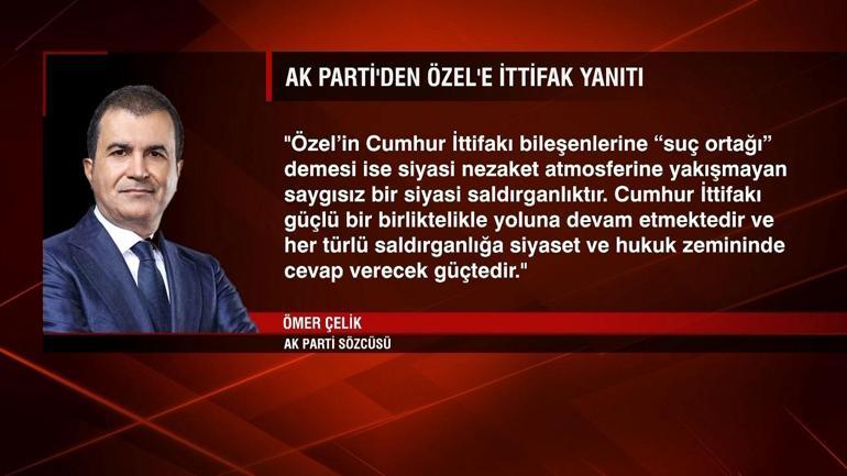 AK Partiden Özele ittifak yanıtı