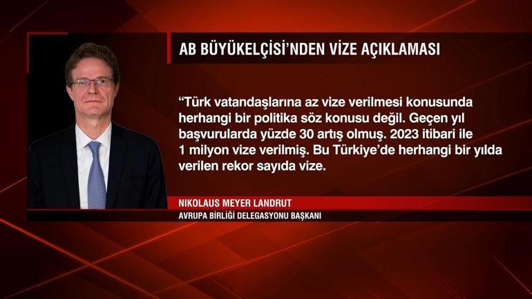 AB Büyükelçisi’nden vize açıklaması