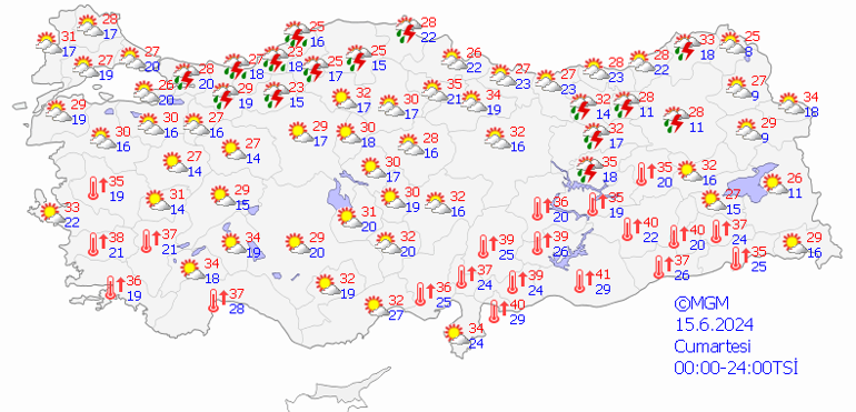 15 Haziran 2024 hava durumu: Bugün hava nasıl olacak