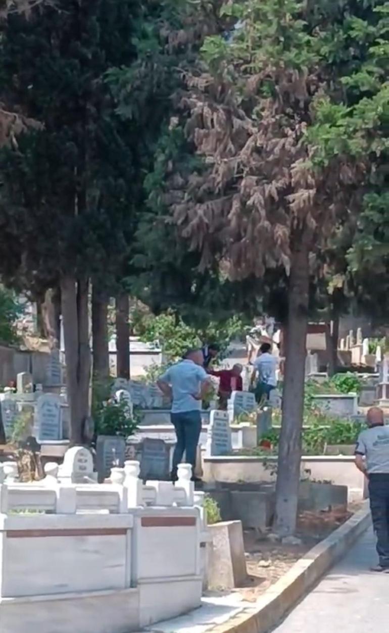 İstanbulda boğa mezarlığa daldı: 2 kişiyi yaraladı